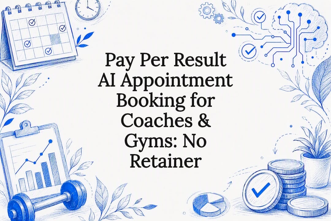 Decorative AI appointment booking title card