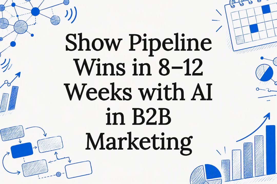 Decorative AI marketing title card