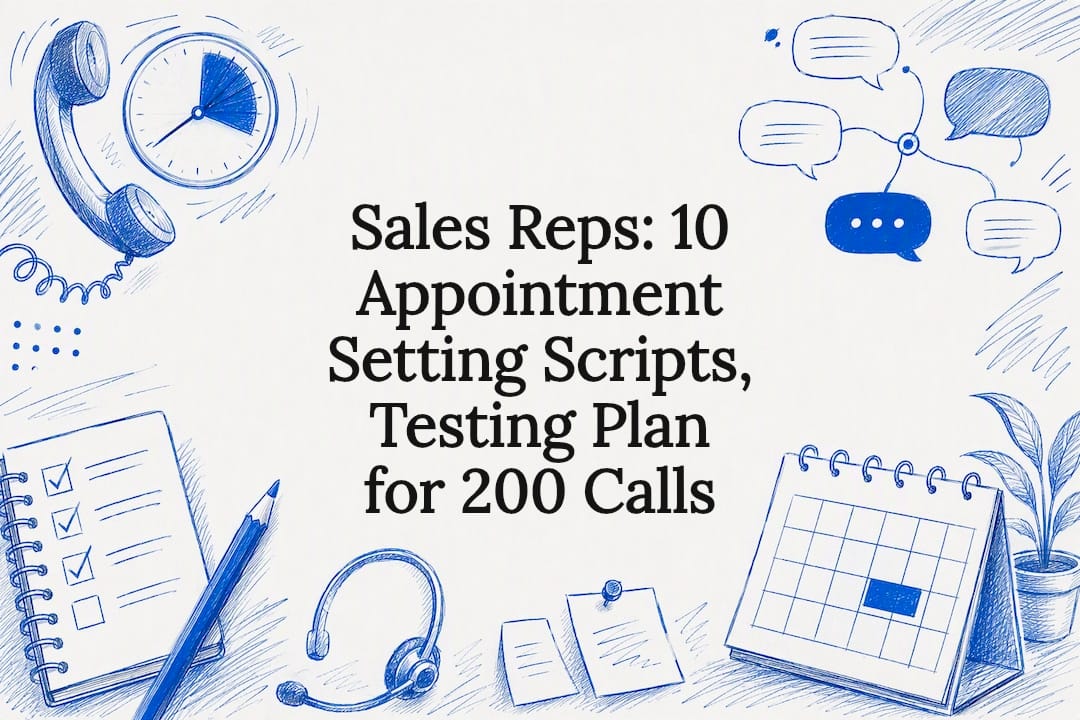 Sales Reps: 10 Appointment Setting Scripts, Testing Plan for 200 Calls — hero