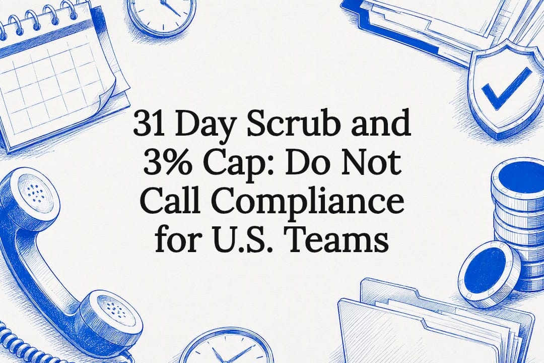 31 Day Scrub and 3% Cap: Do Not Call Compliance for U.S. Teams — hero