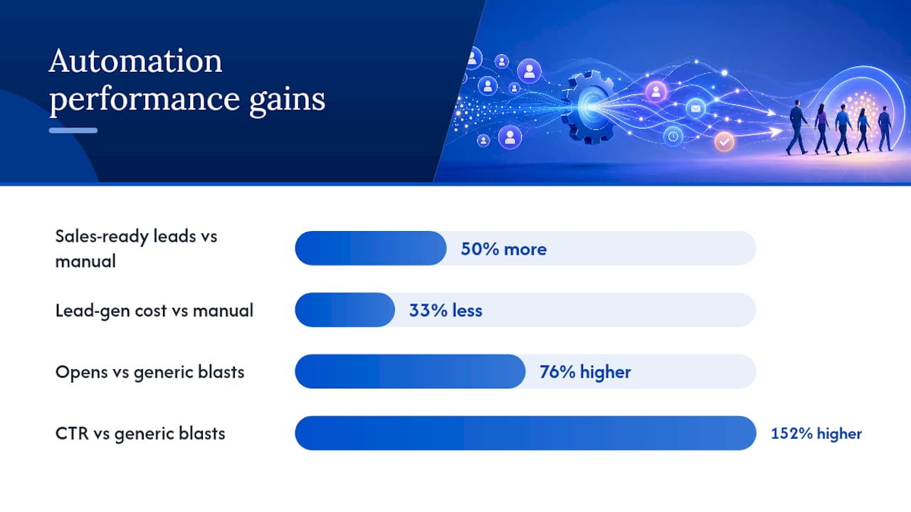 Automated nurture performance comparison