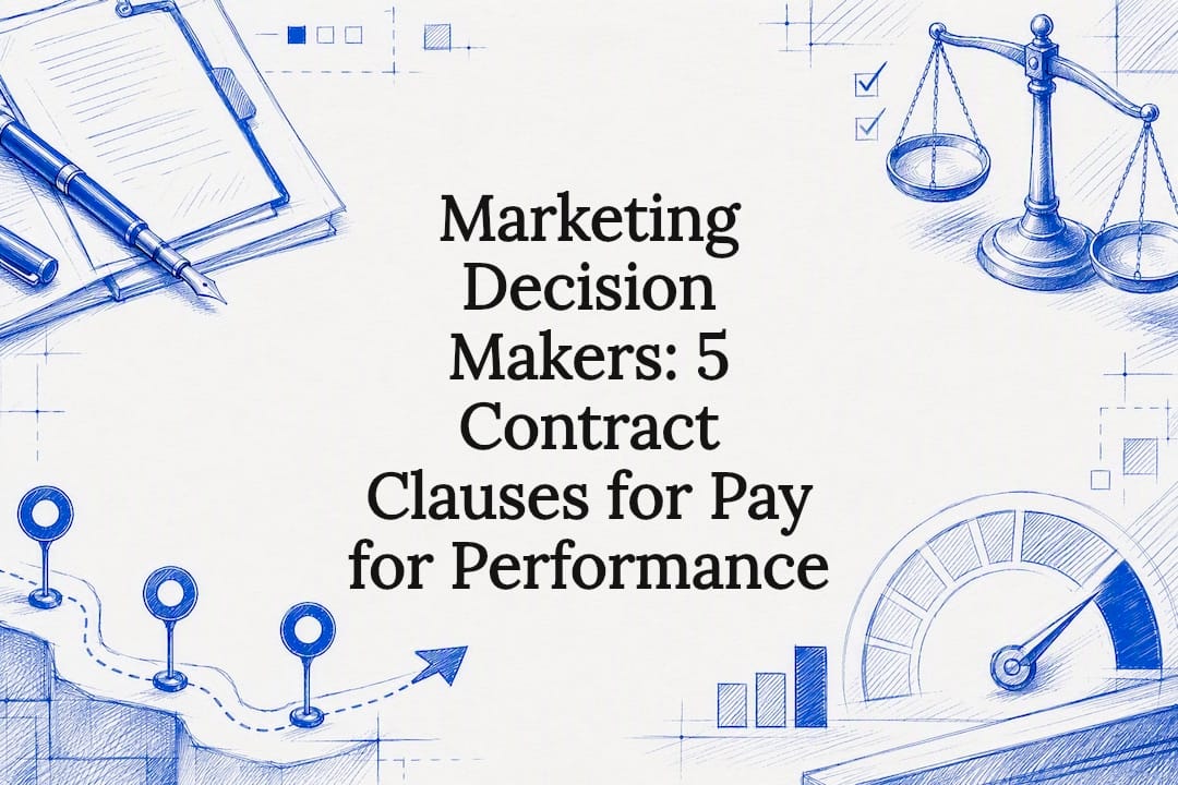 Decorative pay for performance contract title card