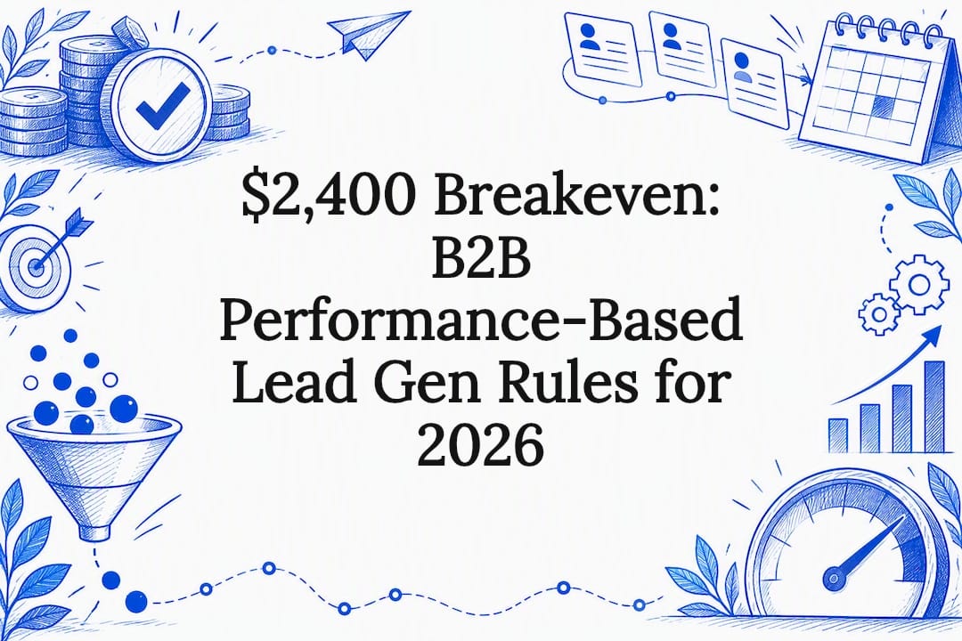 $2,400 Breakeven: B2B Performance-Based Lead Gen Rules for 2026 — hero