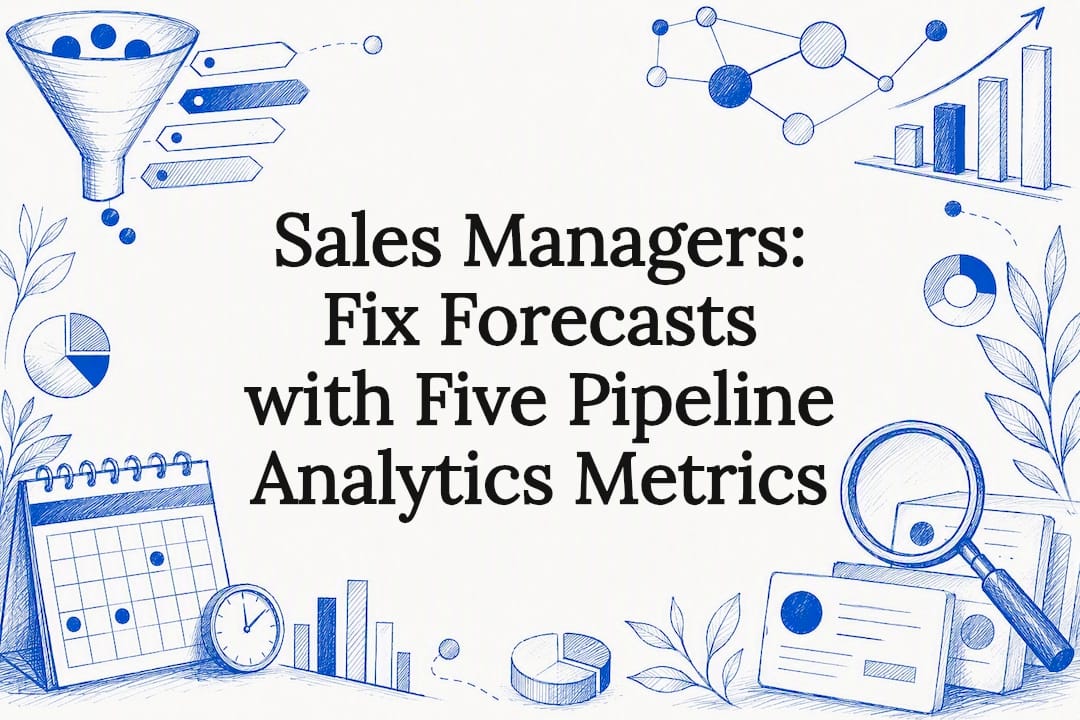 Decorative pipeline analytics title card