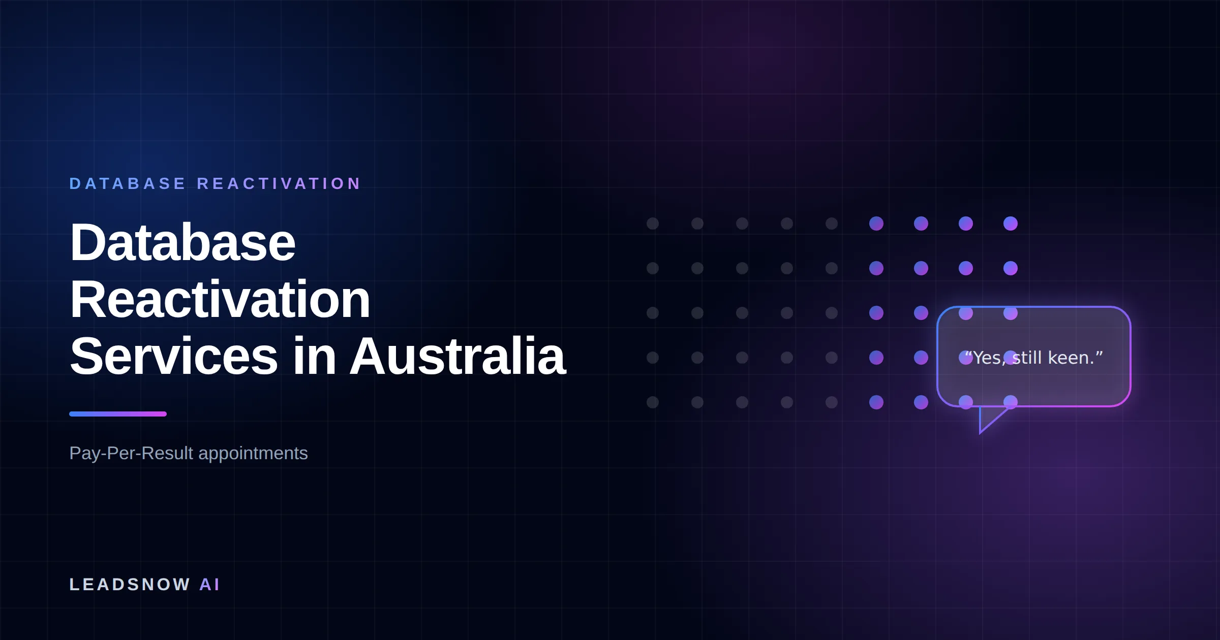 Database Reactivation Services in Australia: A dormant contact list re-engaging, with cold records lighting up into live replies.