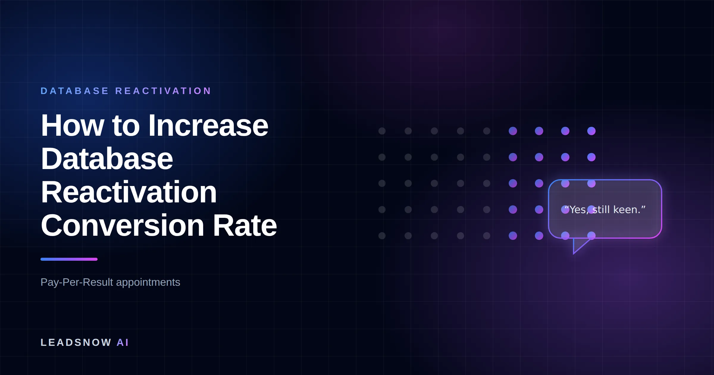 How to Increase Database Reactivation Conversion Rate: A dormant contact list re-engaging, with cold records lighting up into live replies.